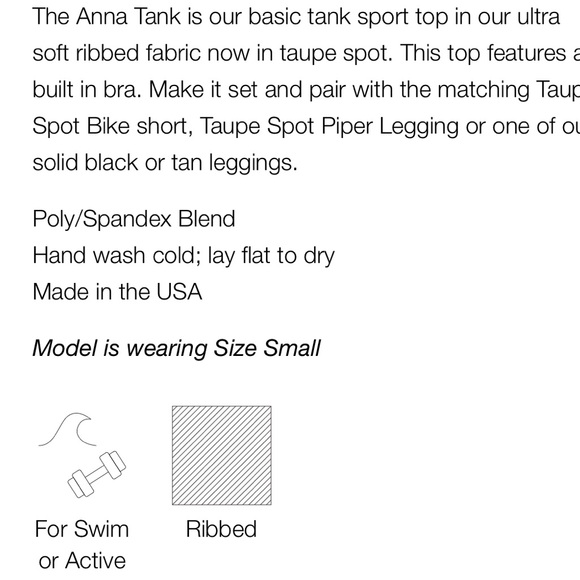 BeachRiot Anna Tank Taupe Spot - Picture 4 of 5